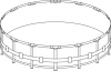 Каркас бассейна Intex Metal Frame 457х122см